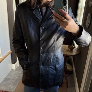 Danier Black Leather Jacket